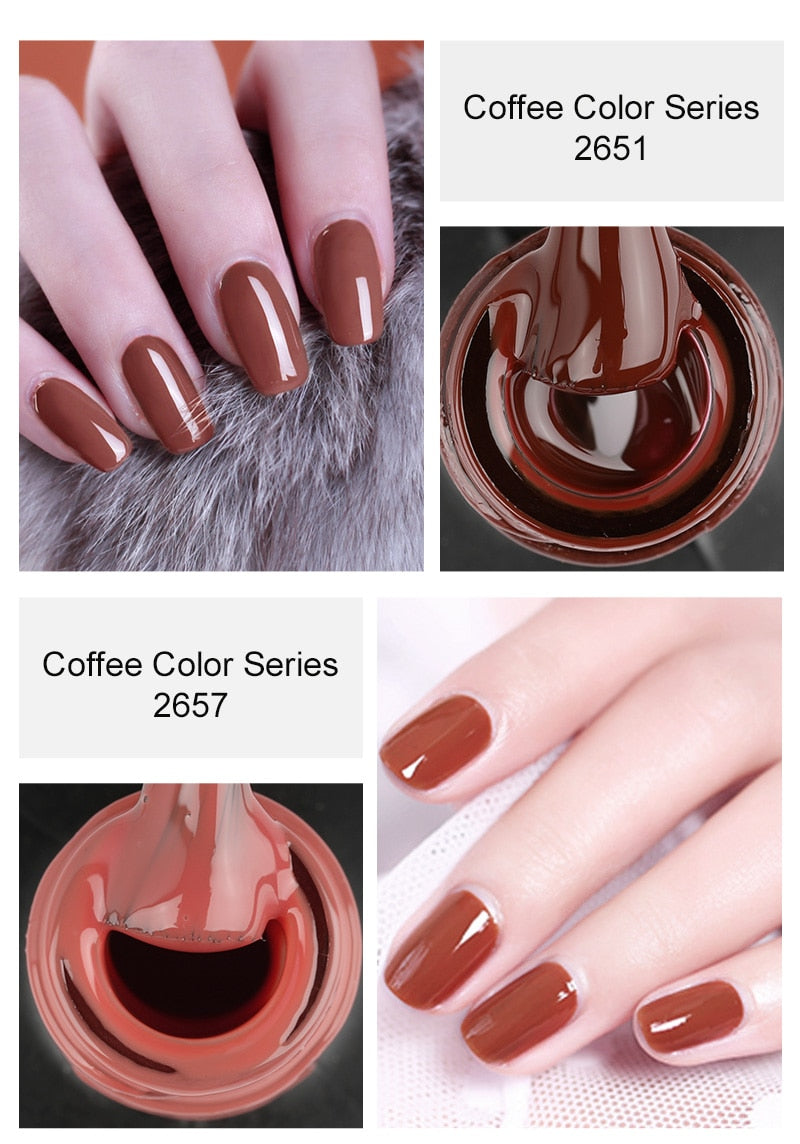 Gel Varnish Nail Polish Set