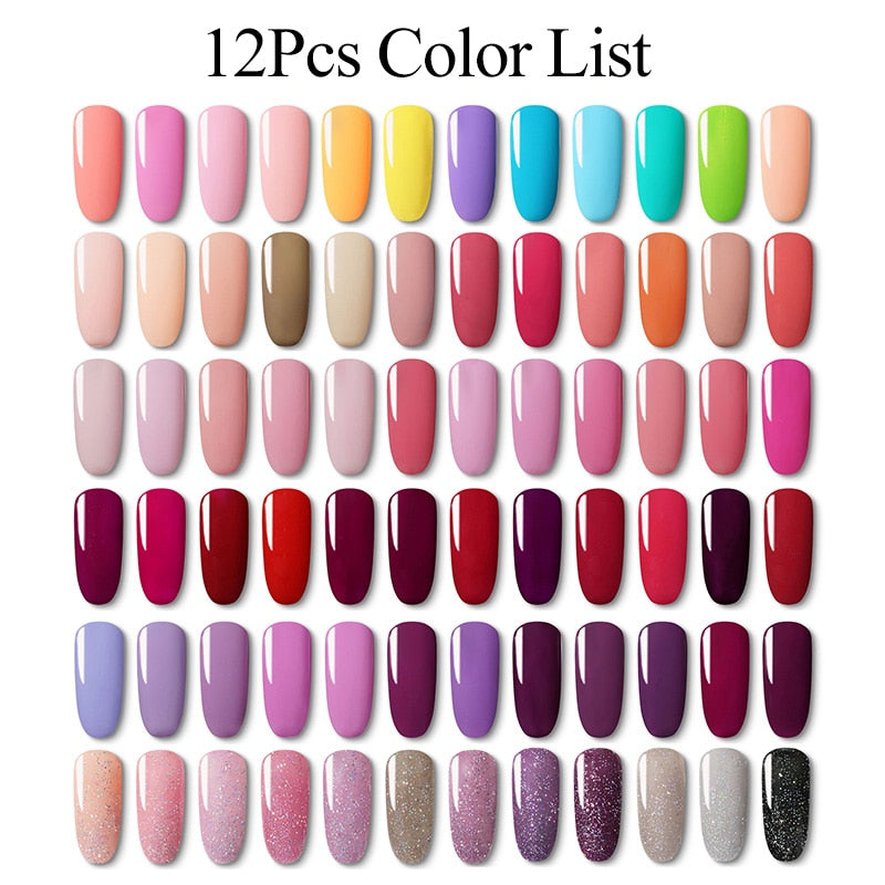 Gel Nail Polish Set 14 Color Series