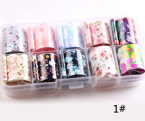 Nail Art Sticker Spring Mix Flower