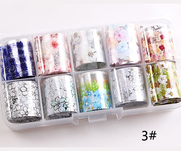 Nail Art Sticker Spring Mix Flower