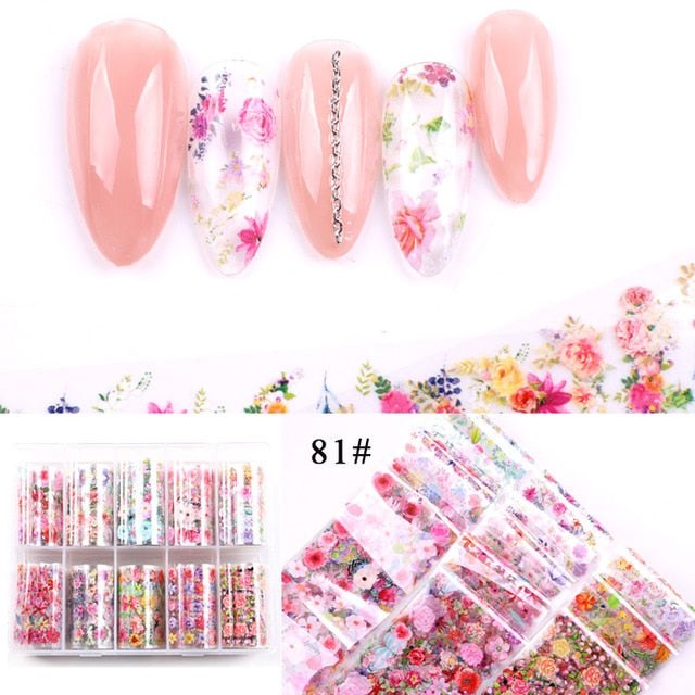 Nail Art Sticker Spring Mix Flower