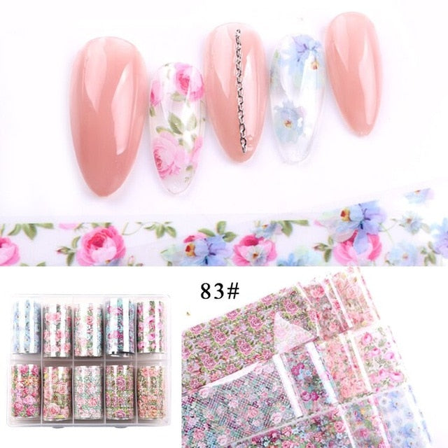 Nail Art Sticker Spring Mix Flower