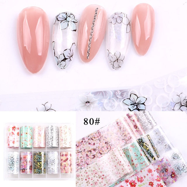 Nail Art Sticker Spring Mix Flower