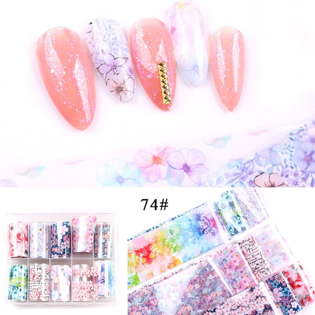 Nail Art Sticker Spring Mix Flower