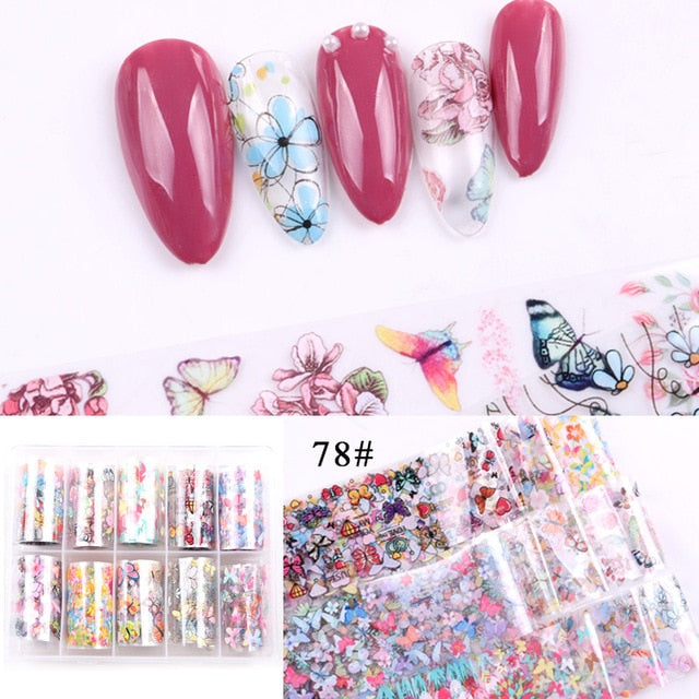 Nail Art Sticker Spring Mix Flower